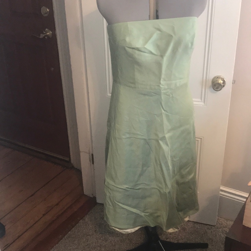 Moving sale! Two tone green silk cocktail dress 14